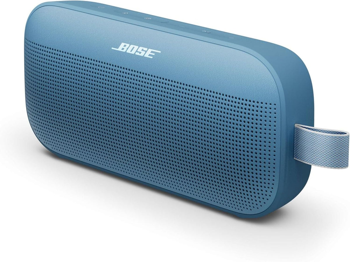 Bose SoundLink Flex (2nd Gen) Portable Bluetooth Speaker High Fidelity, 12 h Autonomy, Portable Stereo Speaker Waterproof and Dustproof, Black(Sunset Blue)