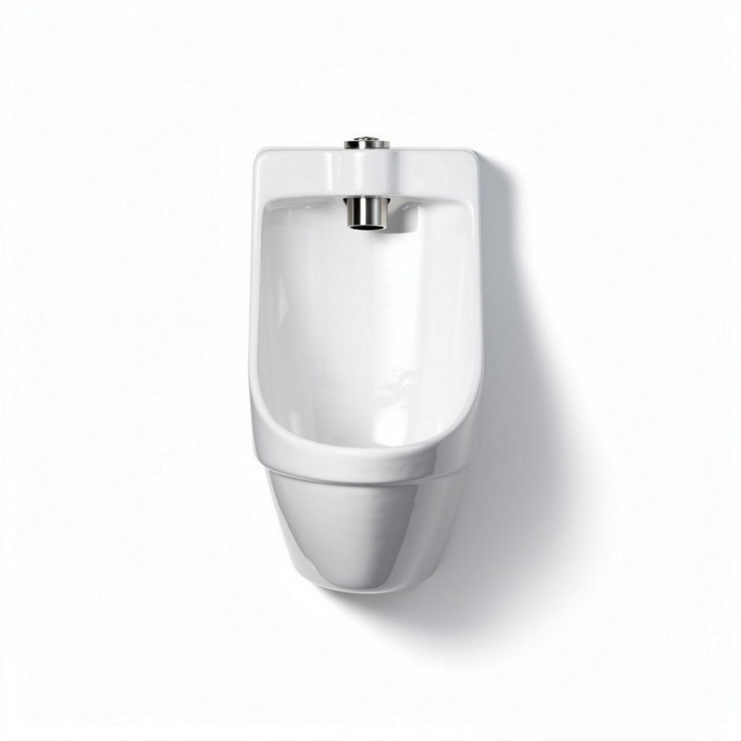 Urinale in ceramica bianca con dimensioni 40 x 30 x 50cm e scarico frontale