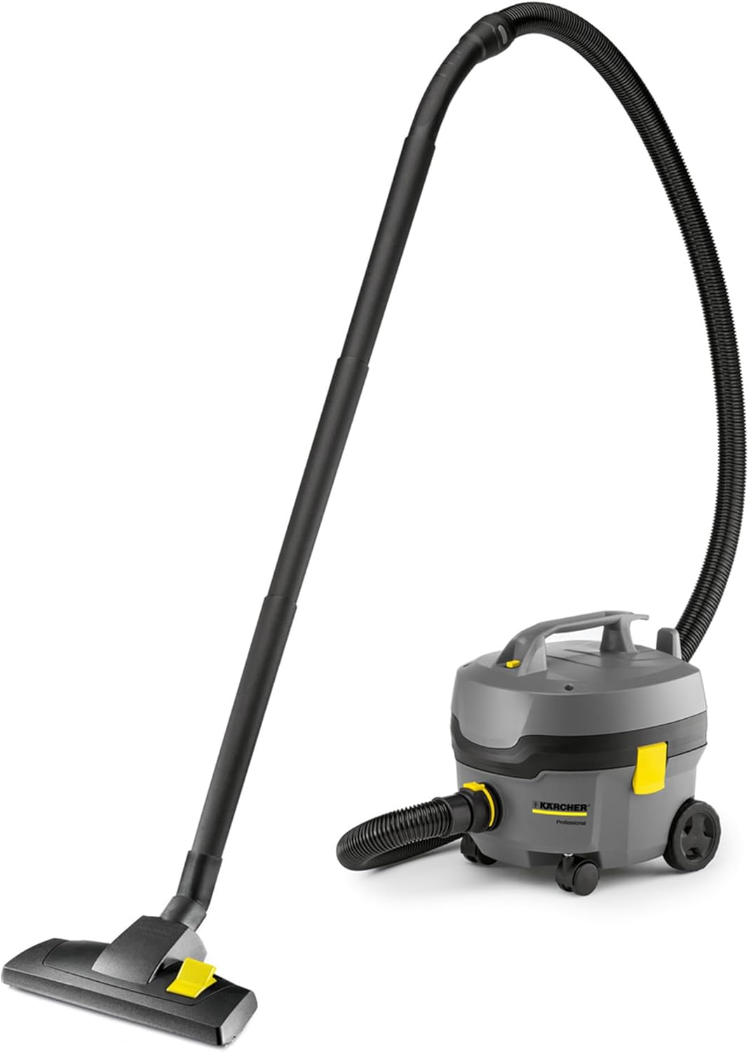 KÄRCHER aspirapolvere professionale T 7/1 Classic, contenitore: 7 l, potenza: 850 W, livello di pressione sonora: 62 dB(A), peso: 3,5 kg, cavo: 7,5 m, cestello filtro permanente(Contenitore da 7 l/Filtro in vello)