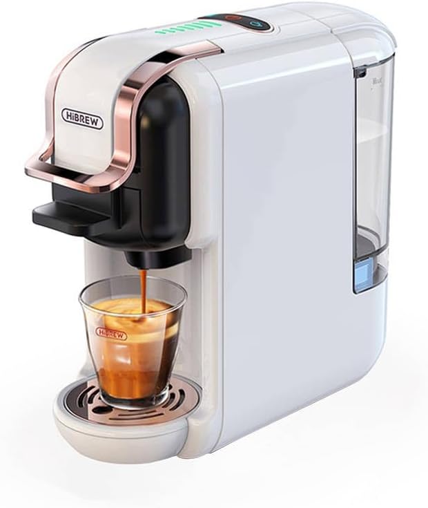 HiBREW Caffettiera a capsule 5 in 1 H2B (bianco)