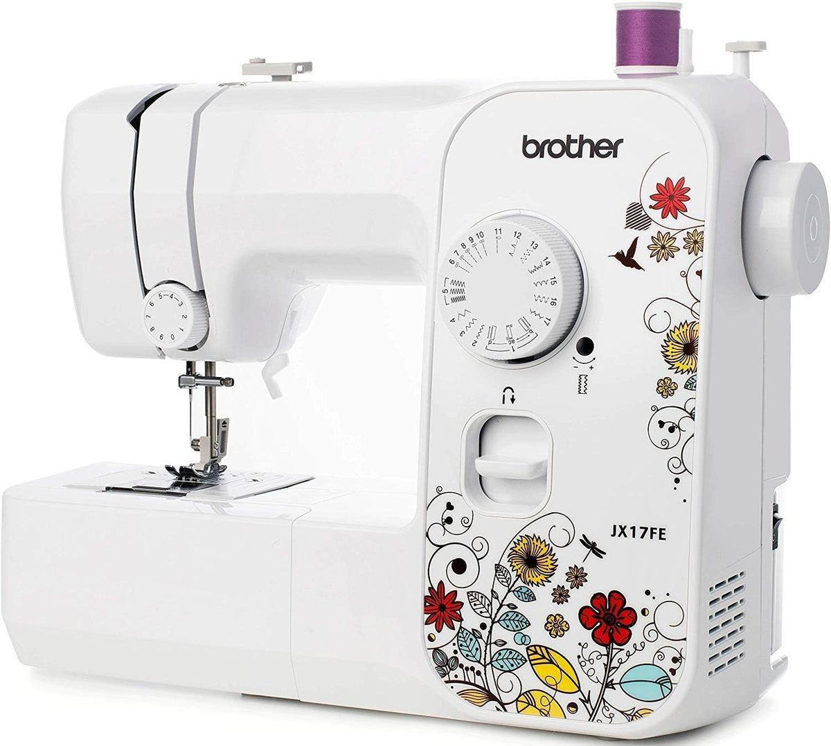 Brother JX17FE Macchina da Cucire per Principianti – Riparazioni Domestiche Facili, 17 Punti, Cuce Anche Jeans, Luce LED, Braccio Libero, Robusta e Affidabile per Casa e Fai da Te