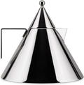 Alessi Il Conico 90017 - Bollitore di Design con Manico, Acciaio Inox, 2 lt(2 Litri/Grigio Acciaio)