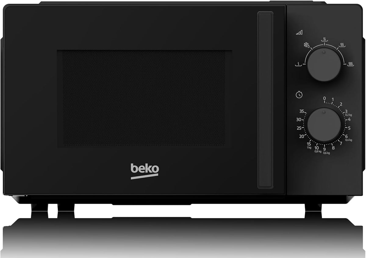 Beko - MOC20100B2 - Forno a Microonde, 5 Livelli Potenza, 20 Litri, 700 W, Libera Installazione, Timer 35 min - Nero