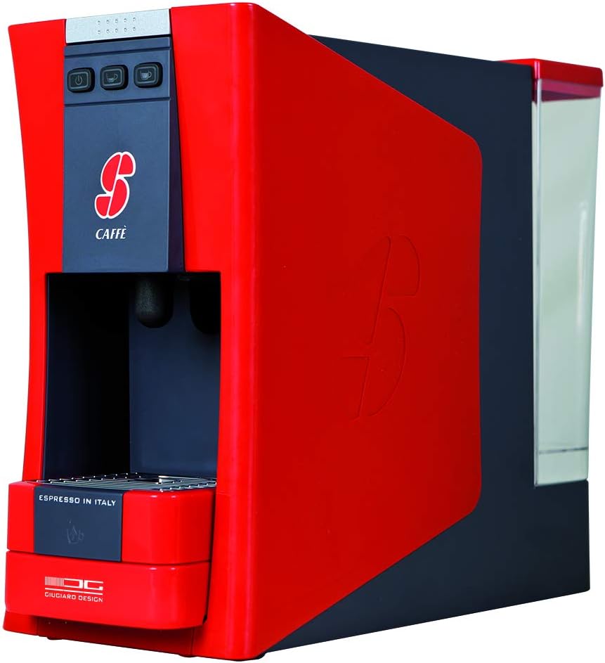 Essse Caffè – Macchina S.12 Bianca, design by Giugiaro Design(Rosso/Macchina Caffè)