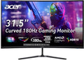 Acer Nitro ED320QRS3biipfx Curved Gaming Monitor FreeSync Premium, 31.5, FHD VA Display, 180 Hz, 1 ms (VRB), HDMI 2.0, DP 1.2, Audio out, Zeroframe, Brightness 250 cd/m2, HDMI Cable Included, Black