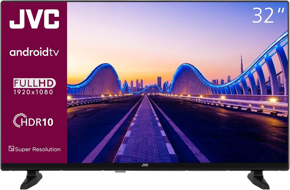 JVC LT-32VAH3355 32 Android TV (HD-Ready Smart TV, HDR, Triple Tuner, Google Play Store) LT-32VAH3355 [2024]