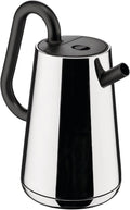 Alessi Toru NE01 B - Bollitore Elettrico di Design, in Acciaio Inossidabile 18/10 e in Resina Termoplastica, Presa Europea, 2400 W, 170 cl, Nero